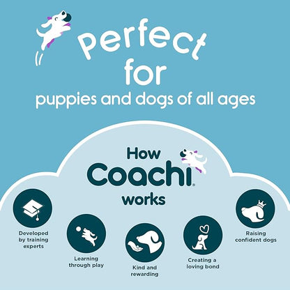 Coachi Tuggi Tug - Interactive Dog Toy for Tug of War & Play. Strong & Comfortable, Fun Reward Training, Great for Recall, Interrupting Biting & Chewing. Ideal for Agility and Suitable for Puppies
