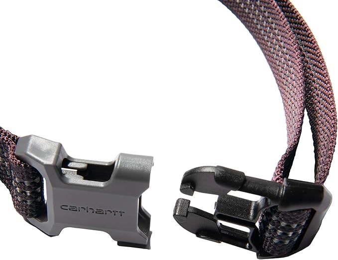 Carhartt Nylon Webbing Dog Collar, Fully Adjustable W/Durable Side Release Buckle, Deep Wine, Medium