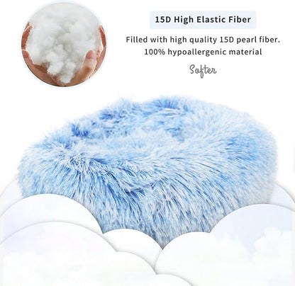 Hamster Bed Cute Blue and White Warm Cushion for Small Animal - Comfortable Sleep Mat Pad for Guinea Pigs/Hedgehog/Squirrel/Mice/Rats/Chinchilla Nest House 11.8 inch