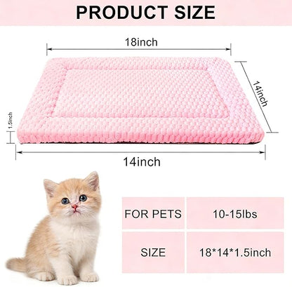 Dog Bed Mat - Reversible Dog Crate Bed Mats, Soft & Breathable Kennel Pad, Durable Crate Bed for Small Medium Large Dogs & Cats
