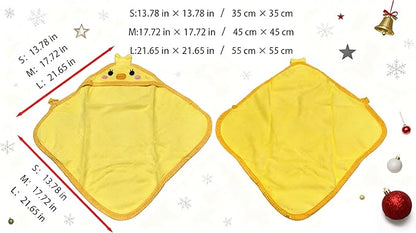 Dog Hooded Bathrobe Towel, Fast Drying Bath Towel Absorbent Warm Blanket Yellow M