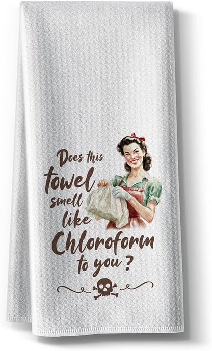 Joked Kitchen Towels for Women- Funny Cute Dish Towel for Kitchen DéCor,Microfiber Hilarious Absorbent Dish,Best Gifts for Mom Hostess New Home 16" x 24"