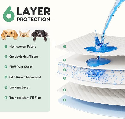 DUMOS 500 Count Puppy Pads for Dogs, 22" x 22" Potty Puppy Training Pad, Dog Cat Pee Pads, Super Absorbency Disposable Pet Leakproof Quick Drying Pad