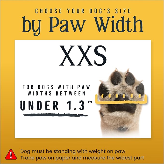 DOK TigerToes Premium Non-Slip Dog Socks for Hardwood Floors - Extra-Thick Grip that Works Even When Twisted - Prevents Licking, Slipping, and Great for Dog Paw Protection (XXS)