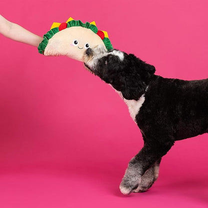 Fringe Studio Large Plush Dog Toy, FANTAS-Taco!, 16.5" Wide x 9" Tall, Pet Shop Collection (728023)