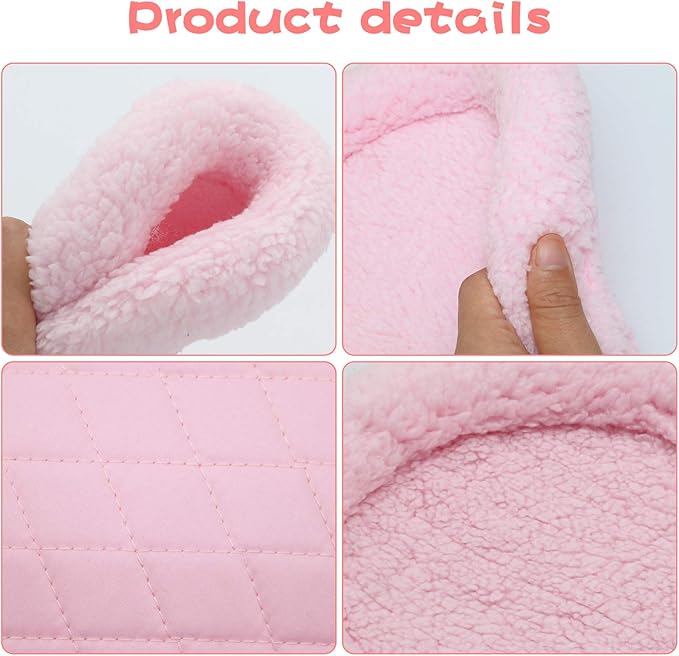 BWOGUE Hamster Bed,Round Velvet Warm Sleep Mat Pad for Hamster/Hedgehog/Squirrel/Mice/Rats and Other Small Animals