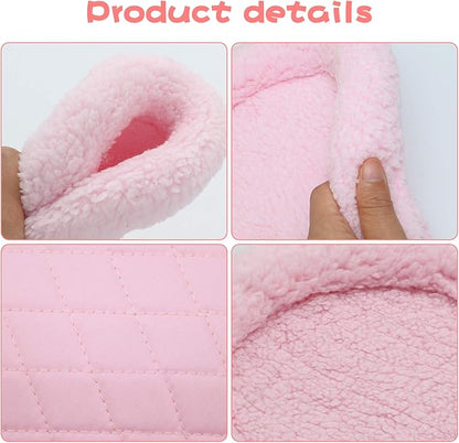 BWOGUE Hamster Bed,Round Velvet Warm Sleep Mat Pad for Hamster/Hedgehog/Squirrel/Mice/Rats and Other Small Animals
