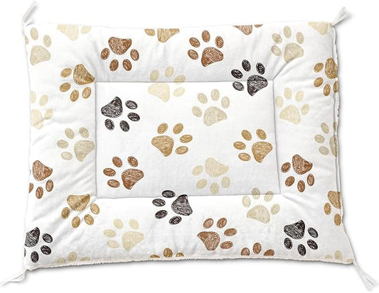 Dog Cat Bed Mat Ultra Soft Fluffy Pet Bed Washable Fashion Dog Crate Beds Comfy Comfy Pet Sleeping Pad Suitable for Pet Raised Bed(42"x32",Woof)