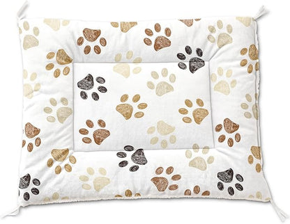 Dog Cat Bed Mat Ultra Soft Fluffy Pet Bed Washable Fashion Dog Crate Beds Comfy Comfy Pet Sleeping Pad Suitable for Pet Raised Bed(30"x26",Woof)