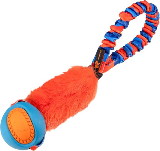 Tug-E-Nuff Pocket PowerBall Fauxtastic | Pocket-Sized Tug Toy | Durable Bungee Tug Toy for Dogs | Ideal for Interactive Dog Training and Dogs of All Ages | Made of Durable Faux Fur