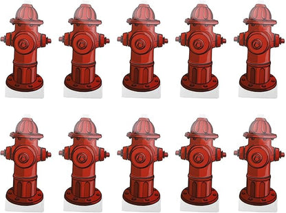 LIZEALUCKY Dog Pee Pad,10Pack Dog Pee Pad Trainer Paper Fire Hydrant Shaped Pet Diaper Pad Guide Pet Potty Guide for Dog Puppy
