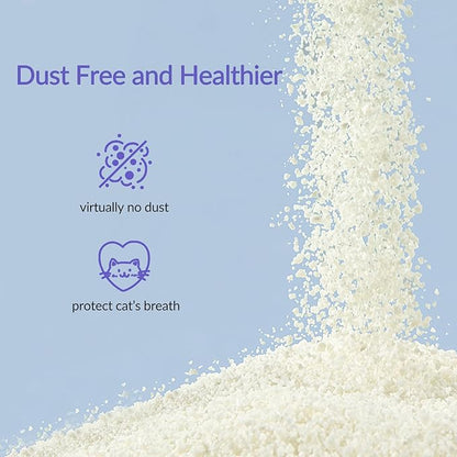 Non-Stick Ultra Clumping Cat Litter, Dust-Free Unscented Kitty Litter, Made of Pet Friendly Natural Tapioca Cassava, Odor Control, Last Twice as Long as Clay Litter, 9 lbs (7.5L) X 1 Pack