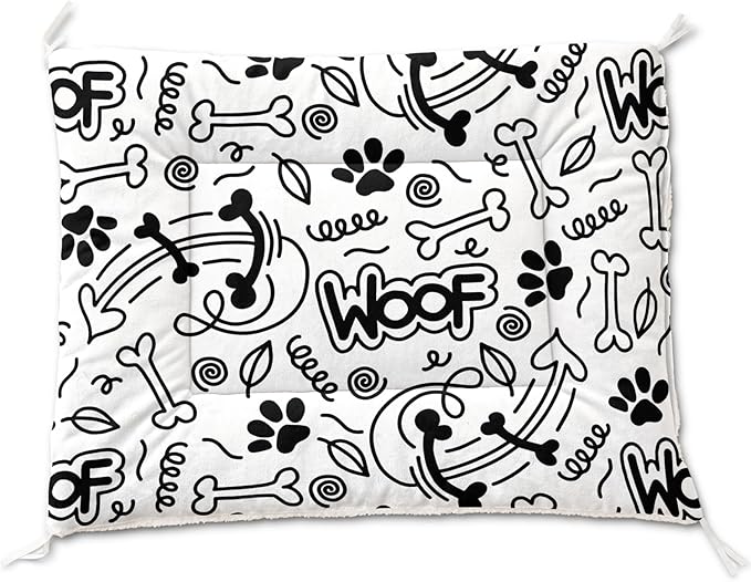 Dog Cat Bed Mat Ultra Soft Fluffy Pet Bed Washable Fashion Dog Crate Beds Comfy Comfy Pet Sleeping Pad Suitable for Pet Raised Bed(42"x32",Cut Woof)
