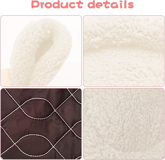 BWOGUE Hamster Bed,Round Velvet Warm Sleep Mat Pad for Hamster/Hedgehog/Squirrel/Mice/Rats and Other Small Animals