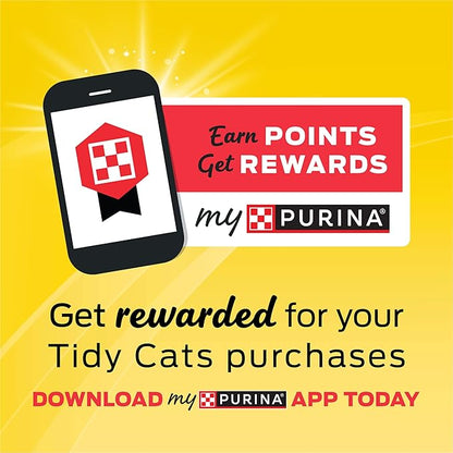 Purina Tidy Cats Clumping Cat Litter Odor Control, Free and Clean Unscented Multi Cat Litter - 16 lb. Bag (Pack of 2)