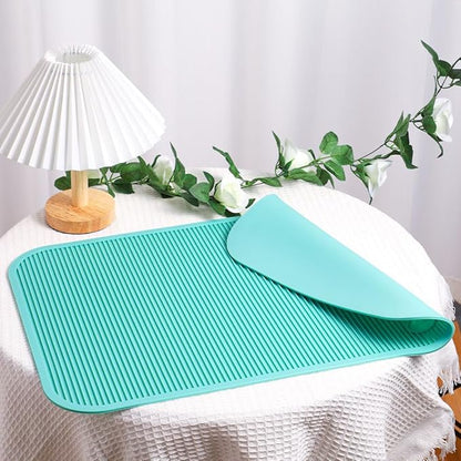 Pet Grooming Table Non-Slip Mat - Padded Mat for at-Home Grooming Dogs and Cats,Bathing Mat for Pets, Diameter：57cm/22.44inch (Turquoise Green, 57cm/22.44inch)