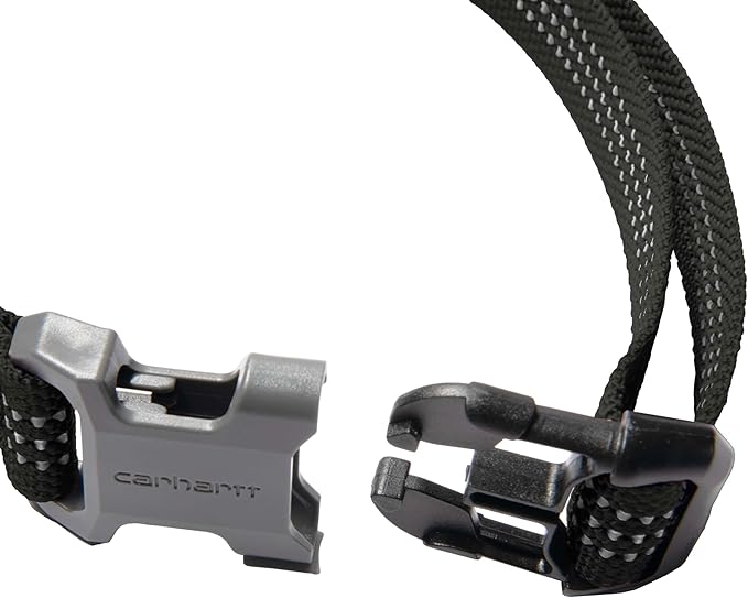 Carhartt Nylon Webbing Dog Collar, Fully Adjustable W/Durable Side Release Buckle, Black, Large