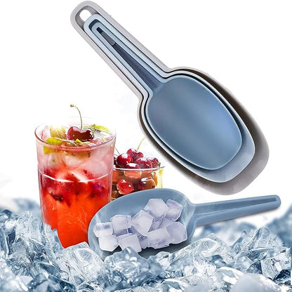Plastic Scoops for Canisters Pack of 4, Plastic Scoop for Ice Cubes, Flour Scoops Dry Goods Coffee Beans & Cereals