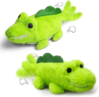 Interactive Cat Toys for Indoor Cats – Auto Moving Alligator with 360° Random Movement & Tail Wagging, Rechargeable Cat Exercise Toy with Catnip, Self-Play Fun for Bored Adult Cats-Set
