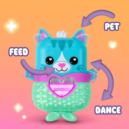 Pawtricia The Blue Kitty, Electronic Pet Cat, 70+ Responses, Interactive Fidget Toys for Girls & Boys Ages 5+