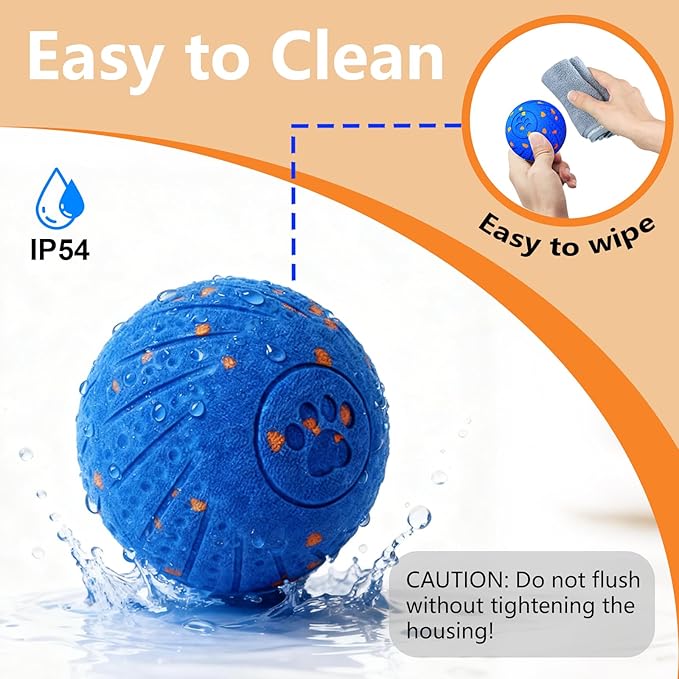 Interactive Dog Toys: Smart Dog Ball – Auto-Bounce, Vibrating & Jumping Action! Durable Duraspin Design for Aggressive Chewers. Rechargeable & Long-Lasting, Keeps Dogs Busy and Entertained Pink.
