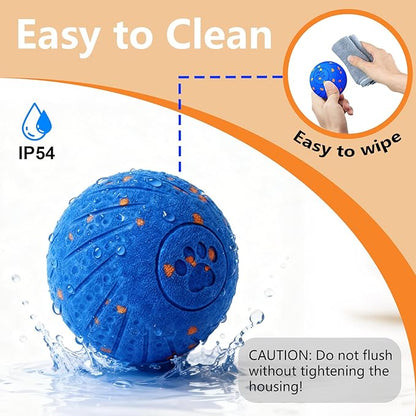 Interactive Dog Toys: Smart Dog Ball – Auto-Bounce, Vibrating & Jumping Action! Durable Duraspin Design for Aggressive Chewers. Rechargeable & Long-Lasting, Keeps Dogs Busy and Entertained Pink.