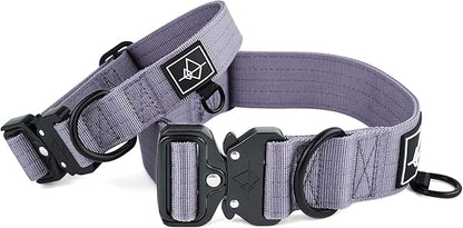 Made to ROAM Premium Dog Collar - Adjustable Heavy Duty Nylon Collar with Quick-Release Metal Buckle (Montana Moonrise, Classic Size 5)