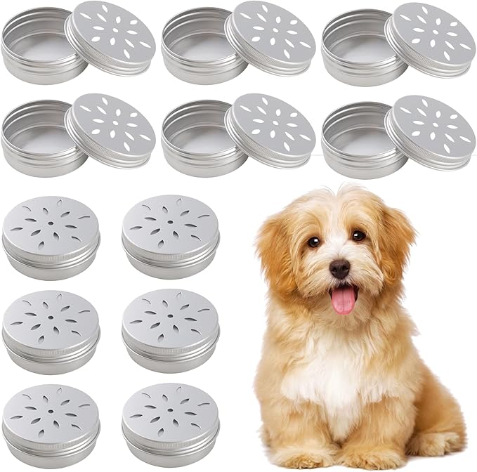 12 Pack Scent Training for Dogs Scent Dog Scent Work Tins Small Dog Food Container Nose Work Supplies for Scent Training, Aluminum Dog Scent Boxes