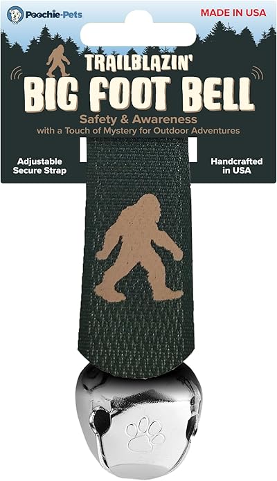 Trailblazin' Bear Bell for Outdoor Safety, Camping, Hiking Essentials, Bike Bells, Backpacking & Dog Bell to Alert Wildlife, Off-Leash Tracking, Made in USA