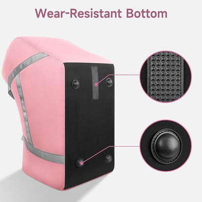 YOREPEK Infant Carseat Cover for Airplane Travel Compatible with All Nuna Pipa Car Seat and Base, Uppababy Mesa and Base, Padded Car Seat Bags for Air Travel, Car Seat Bag with 5 Protective Feet,Pink