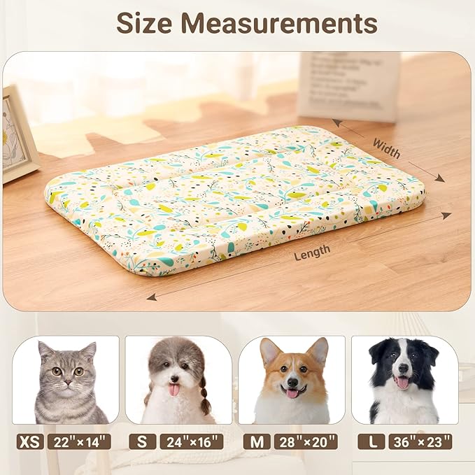 Magic Dog X-Small Crate Bed Pad - Super Soft Pancake Style Mat for Kennels, Ideal for Pet Beds, Machine Wash and Dryer Friendly, 22-Inch, Random Color
