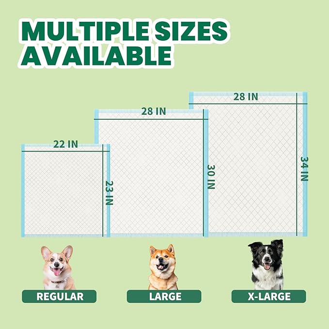 IMMCUTE 100 Count Premium Puppy Pads, 22"x23" Dog Pee Pads – Ultra-Soft Heat-Sealed, 6-Layer Leak-Proof & Super Absorbent Potty Training Pads for Dogs, Cats, Pets | Crate Training & Indoor Use, Blue