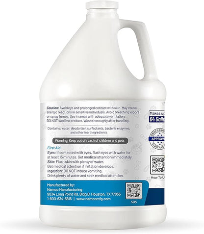 Pet Carpet Shampoo with Enzyme Odor, Urine, and Stain Eliminator - 1 Gallon