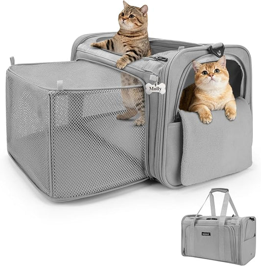 MIDOG Cat Carrier Soft for Small to Medium-Sized Cats,Up to 25 Lbs, TSA Airline Approved Soft Sided Pet Carrier