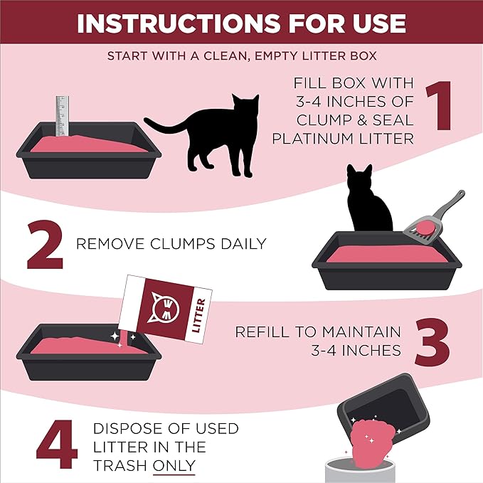 ARM & HAMMER Clump & Seal Platinum Multi-Cat Complete Odor Sealing Clumping Cat Litter, 14 Days of Odor Control, 18 lb X 2 Pack (36 lbs)