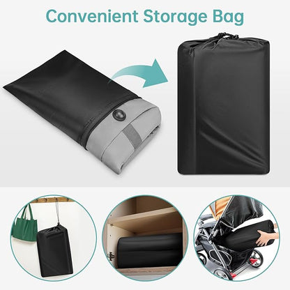 YOREPEK Car Seat Travel Bag for Airplane Compatible with Nuna Pipa Car Seat and Base, Fits for DOONA Stroller without Base, Padded Car Seat Carrier for Airport with 5 Protective Bumper Feet, All Gray