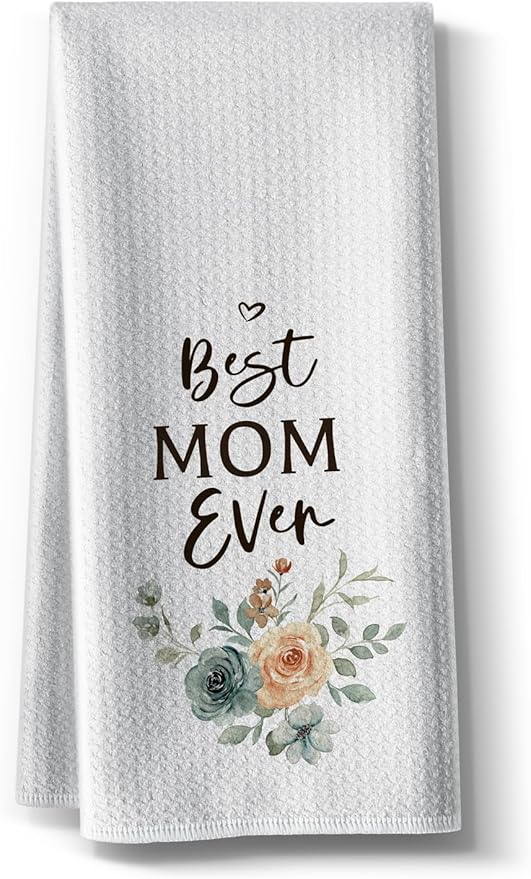 Daughter to Mom Towels- Funny Joked Absorbent Kitchen Tea Towel DéCor,Gifts for Mother Mama on Mother's Day,Birthday,Christmas,Thanksgiving 16" x 24"