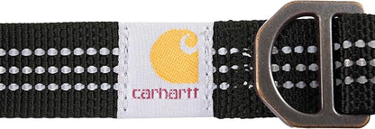 Carhartt Nylon Webbing Dog Collar, Fully Adjustable W/Durable Side Release Buckle, Black, Medium
