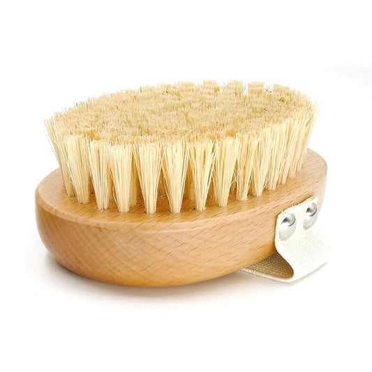 Soft Dog Brush, Pets Palm Brush for Dog and Cat Grooming - Bristle Brush for Dogs Short Haired - Soft Bristle Dog Brush Handheld - Ideal for Small Dogs Daily Gentle Grooming Brush (Beechwood)