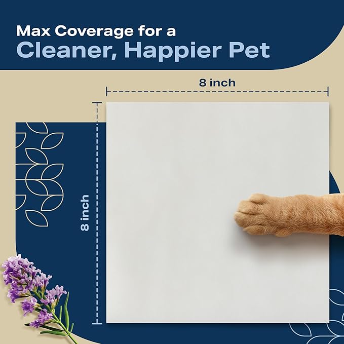 Dog Wipes for Paws and Butt - Plant Based Lavender Scented (Pack of 400) - Pet Wipes for Dogs and Cats - Deodorizing Non Toxic Dog Wipes, +12 Additional Travel Wipes