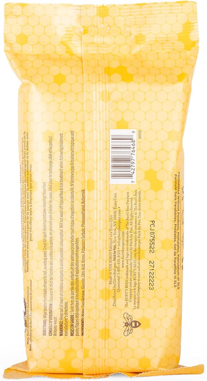 Burt's Bees for Pets Gentle Cleansing Puppy Wipes with Buttermilk, 98% Natural Origin Formulas, Hypoallergenic Dog Cleaning Wipes for Paws and Butt, 100 Count - 6 Pack