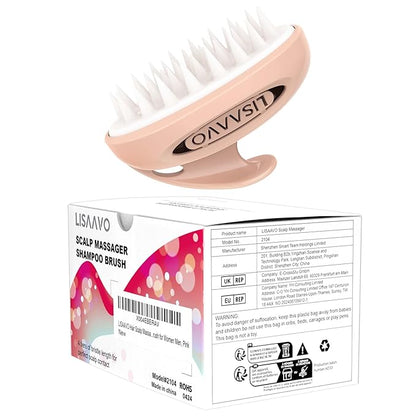 Pet Grooming Brush for Long & Short Hair Dogs Cats,Multi-purpose silicone massage & bath brush for pets,promotes shiny coats,Pink