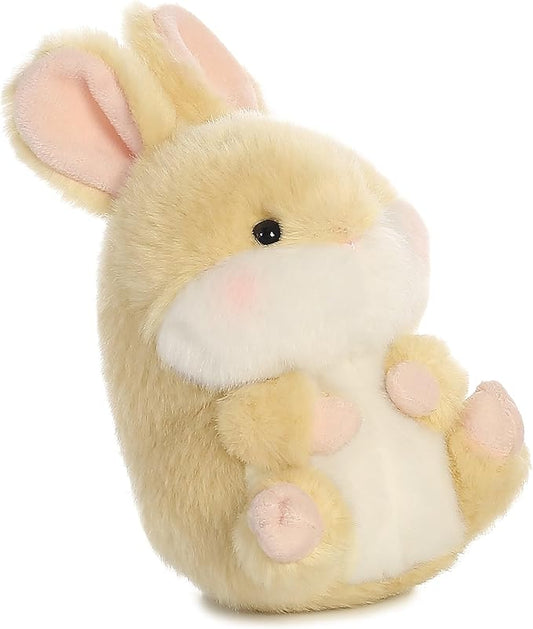 Aurora® Playful Rolly Pet™ Lively Bunny™ Stuffed Animal - Compact Size for On-the-Go Fun - for Adults, Kids, Birthdays, and Anniversaries - Brown 5 Inches