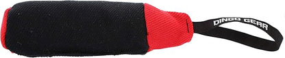 Dingo Gear Dog Tug Toy for Strong Dog, Bite Training, IGP, Fun, French Linen, Cylinder red S02783