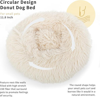 Guinea Pig Bed Hamster Bed Hedgehog Bed for Hamster/Hedgehog/Squirrel/Tortoise/Lizard and Other Small Animal 11.8 inch Beige