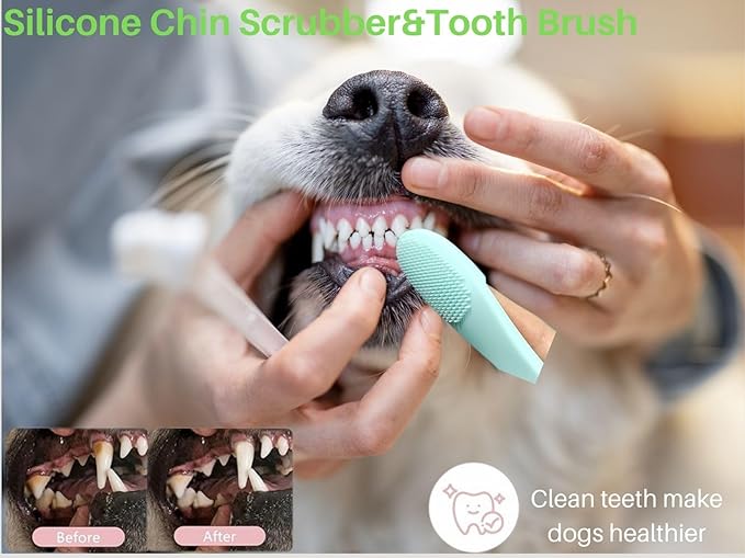 Dog Grooming Kit 9pcs Dog Brush for Shedding- Self-Cleaning Slicker Brush,Grooming Glove,Cat Comb,Pet Toothbrush,Towel & Travel Bag – Ideal for Long & Short Hair Pets