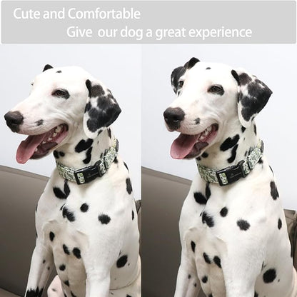 ARING PET Dinosaur Dog Collar-Cute Dog Collar for Small Dogs, Adjustable Comfortable Cotton Boy Dog Collars for Small Medium Large Dogs, Medium