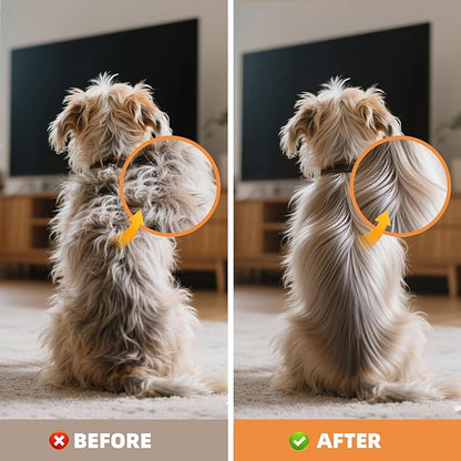 Deshedding Dog Brush, Ergonomic Pets Groomer For Matted Hair,Dog Grooming Supplies,Dog Brush For Shedding,Loose Hair, Grooming Deshedding Brush for Cats, Dogs, Rabbits, Horses.