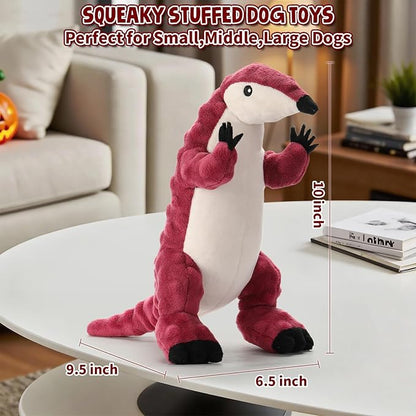Plush Chew Toys for Large Dogs, Squeaky Dog Toys, Stuffed Animal Dog Plush Toy for Small Medium and Large Breed, Pet Toys for Dogs to Keep Them Busy, Interactive Tough Dog Toy
