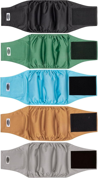 Male Dog Diapers, High Absorbing Dog Belly Bands for Male Dogs, Washable Reusable Dog Males Wraps(5 Pack)